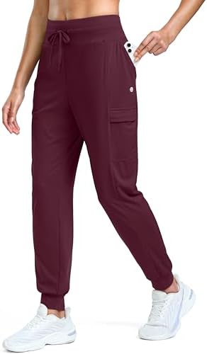 Women's joggers, four pockets, wine