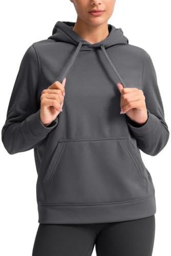 Women's lightweight fleece hoodie, slate grey