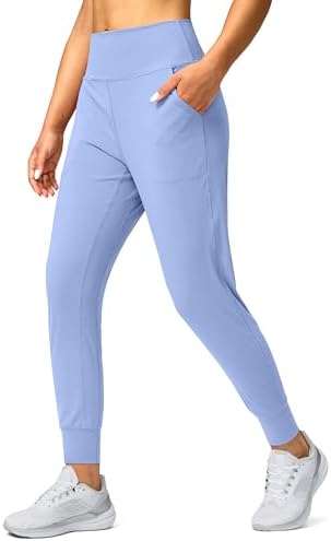 Women's loose yoga joggers, cosmic blue