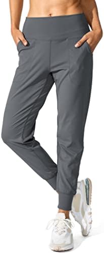 Women's loose yoga joggers, dark grey