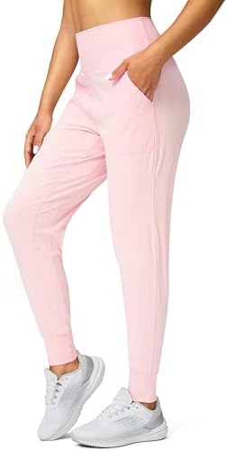 Women's loose yoga joggers, pink