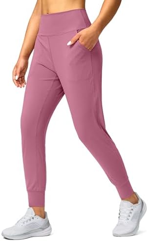 Women's loose yoga joggers, velvet rose