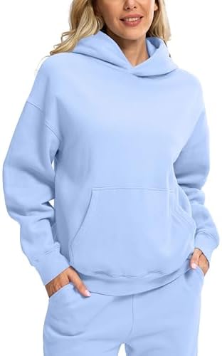 Women's oversized fleece hoodie, light purple