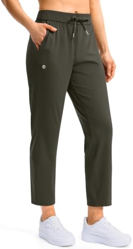 Women's petite 7/8 golf pants, army green