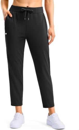 Women's petite 7/8 golf pants, black