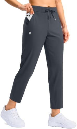 Women's petite 7/8 golf pants, deep grey