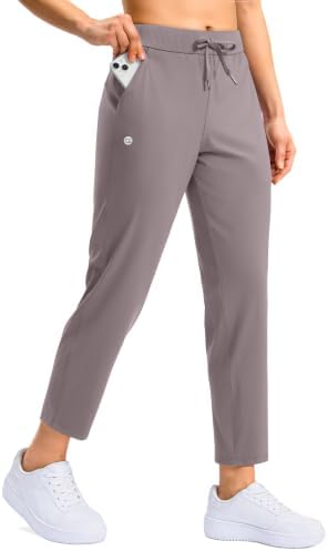 Women's petite 7/8 golf pants, dusty grey