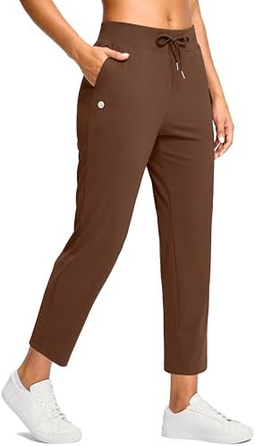 Women's petite ankle pants, brown