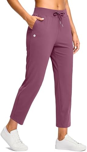 Women's petite ankle pants, dark pink