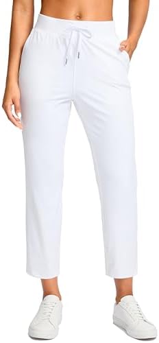 Women's petite ankle pants, white