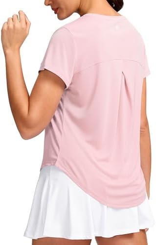 Women's quick dry gym tee, cornus pink