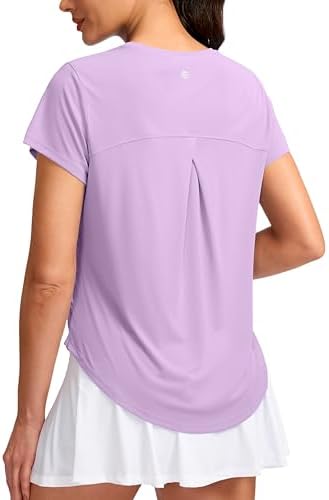 Women's quick dry gym tee, hyacinth purple
