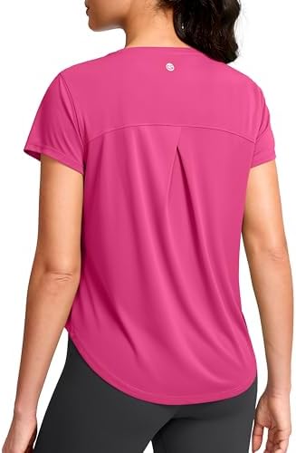Women's quick dry gym tee, rose