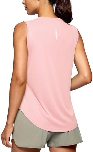Women's sleeveless workout tank, pink