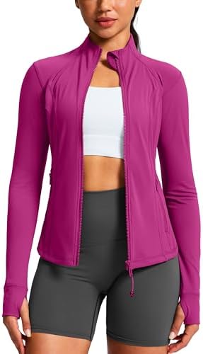 Women's slim-fit training jacket, rose