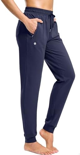 Women's tall cotton joggers, three inseams, navy