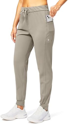 Women's tapered joggers, zip pockets, carbon dust