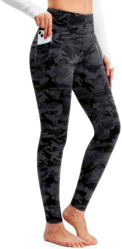 Women's thermal leggings, two inseams, grey camo
