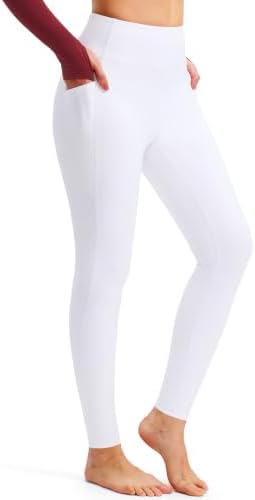 Women's thermal leggings, two inseams, white