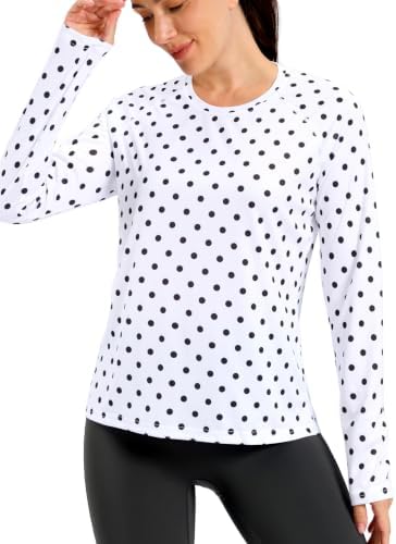 Women's UPF 50+ hiking sun shirt, dot geometry