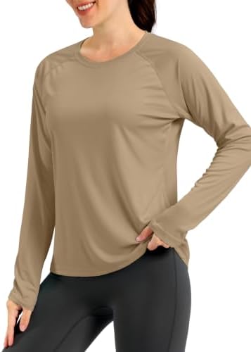 Women's UPF 50+ hiking sun shirt, khaki