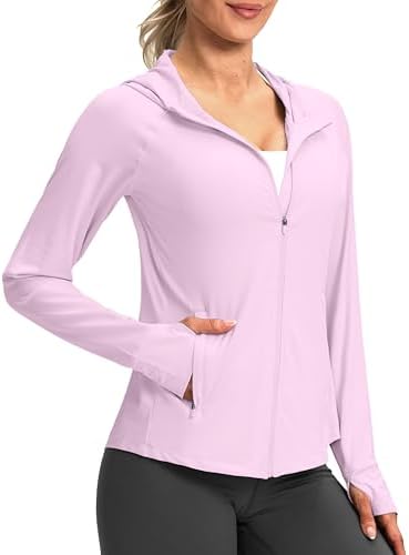 Women's UPF 50+ hooded sun jacket, pink
