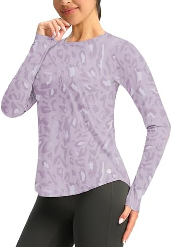 Women's UPF 50+ long sleeve rash guard, purple swamplands