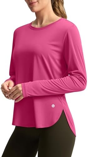 Women's UPF 50+ long sleeve sun shirt, granita pink