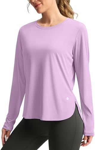 Women's UPF 50+ long sleeve sun shirt, purple