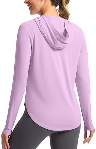 Women's UPF 50+ sun hoodie, purple