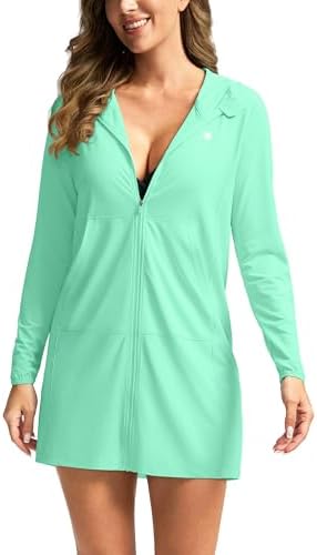 Women's UPF 50+ swim cover-up, mint green