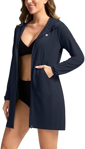 Women's UPF 50+ swim cover-up, navy