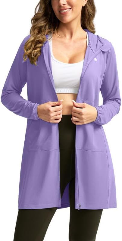 Women's UPF 50+ swim cover-up, purple