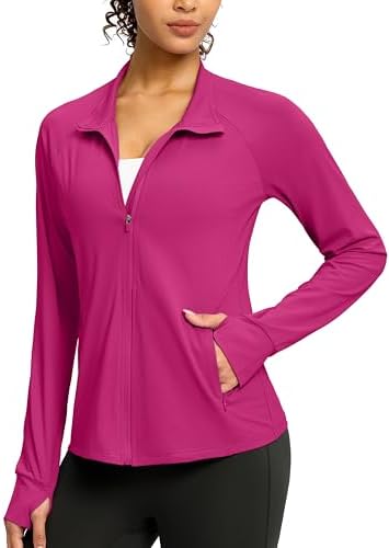 Women's UPF 50+ zip-up jacket, rose