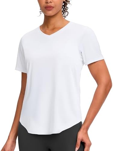 Women's V-neck sun shirt, white