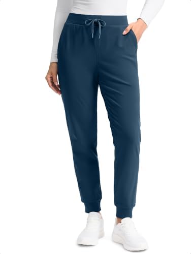Women's water-resistant fleece-lined joggers, borealis green