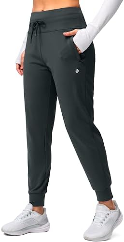 Women's water-resistant fleece-lined joggers, melanite