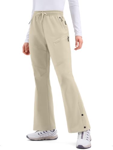 Women's waterproof snow pants, khaki