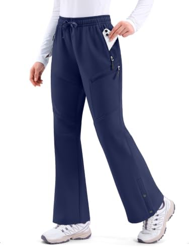 Women's waterproof snow pants, navy