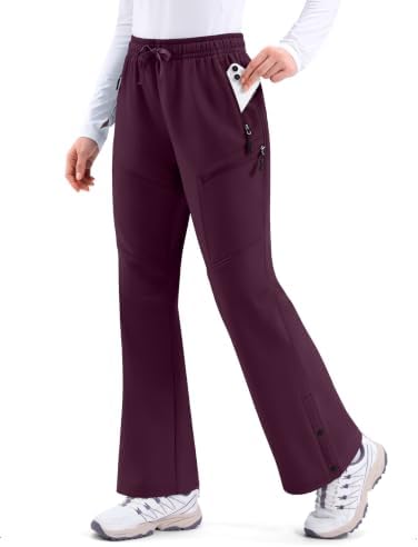 Women's waterproof snow pants, wine