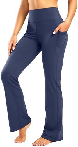 Women's yoga pants, four inseams, blue