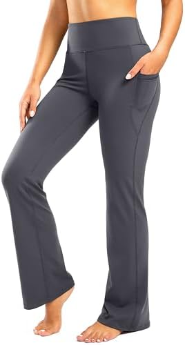 Women's yoga pants, four inseams, grey