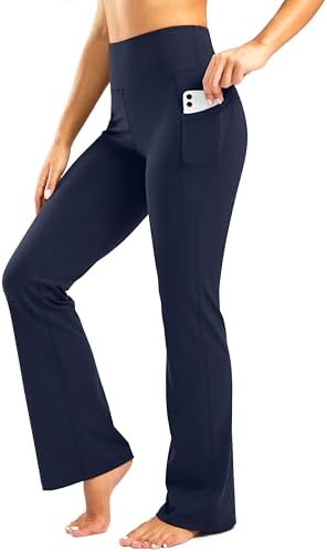 Women's yoga pants, four inseams, navy