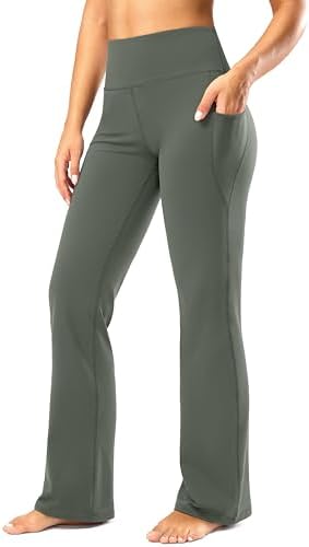 Women's yoga pants, four inseams, sage