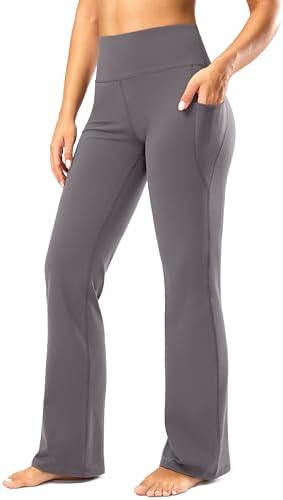 Women's yoga pants, four inseams, taupe