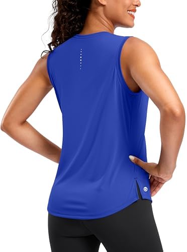 Women's yoga tank top, blue