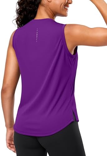 Women's yoga tank top, purple