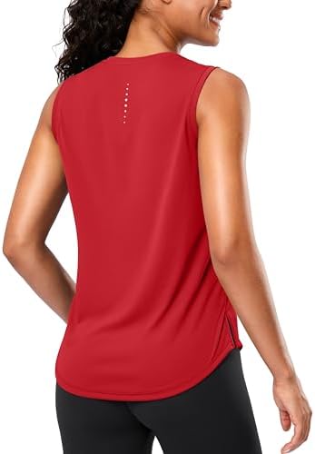 Women's yoga tank top, red