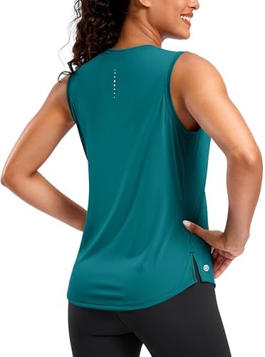 Women's yoga tank top, teal